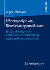 Buchcover Effizienzanalyse von Dienstleistungsproduktionen
