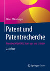 Buchcover Patent und Patentrecherche
