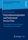 Buchcover Unternehmensreputation und Professional Service Firms