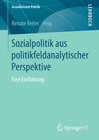Buchcover Sozialpolitik aus politikfeldanalytischer Perspektive