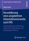 Buchcover Konsolidierung eines umgekehrten Unternehmenserwerbs nach IFRS