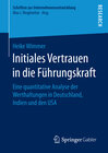 Buchcover Initiales Vertrauen in die Führungskraft