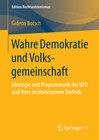 Buchcover Wahre Demokratie und Volksgemeinschaft