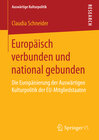 Buchcover Europäisch verbunden und national gebunden