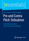 Buchcover Pro und Contra Pitch-Teilnahme