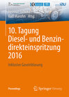 Buchcover 10. Tagung Diesel- und Benzindirekteinspritzung 2016
