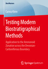 Buchcover Testing Modern Biostratigraphical Methods