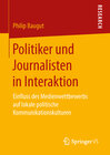 Buchcover Politiker und Journalisten in Interaktion