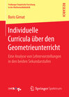 Buchcover Individuelle Curricula über den Geometrieunterricht