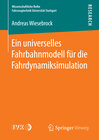 Buchcover Ein universelles Fahrbahnmodell für die Fahrdynamiksimulation