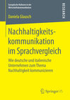 Buchcover Nachhaltigkeitskommunikation im Sprachvergleich