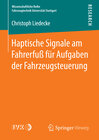 Buchcover Haptische Signale am Fahrerfuß für Aufgaben der Fahrzeugsteuerung