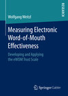 Buchcover Measuring Electronic Word-of-Mouth Effectiveness