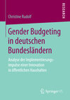 Buchcover Gender Budgeting in deutschen Bundesländern