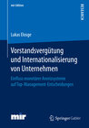 Buchcover Vorstandsvergütung und Internationalisierung von Unternehmen