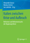 Buchcover Italien zwischen Krise und Aufbruch