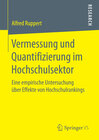 Buchcover Vermessung und Quantifizierung im Hochschulsektor