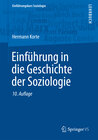 Buchcover Einführung in die Geschichte der Soziologie