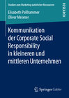 Buchcover Kommunikation der Corporate Social Responsibility in kleineren und mittleren Unternehmen