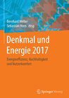 Buchcover Denkmal und Energie 2017