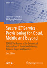 Buchcover Secure ICT Service Provisioning for Cloud, Mobile and Beyond