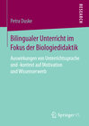 Buchcover Bilingualer Unterricht im Fokus der Biologiedidaktik