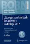 Buchcover Lösungen zum Lehrbuch Steuerlehre 1 Rechtslage 2017