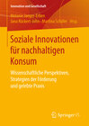 Buchcover Soziale Innovationen für nachhaltigen Konsum