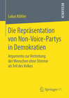 Buchcover Die Repräsentation von Non-Voice-Partys in Demokratien