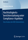 Buchcover Nachhaltigkeitsberichterstattung unter Compliance-Aspekten