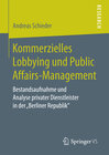 Buchcover Kommerzielles Lobbying und Public Affairs-Management