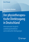 Buchcover Der physiotherapeutische Direktzugang in Deutschland