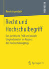 Buchcover Recht und Hochschulbegriff