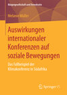 Buchcover Auswirkungen internationaler Konferenzen auf soziale Bewegungen