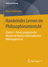 Buchcover Handelndes Lernen im Philosophieunterricht