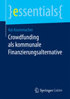 Buchcover Crowdfunding als kommunale Finanzierungsalternative