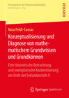 Buchcover Konzeptualisierung und Diagnose von mathematischem Grundwissen und Grundkönnen