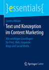 Buchcover Text und Konzeption im Content Marketing