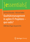 Buchcover Qualitätsmanagement in agilen IT-Projekten – quo vadis?