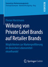 Buchcover Wirkung von Private Label Brands auf Retailer Brands