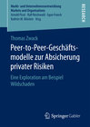Buchcover Peer-to-Peer-Geschäftsmodelle zur Absicherung privater Risiken