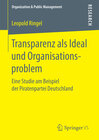 Buchcover Transparenz als Ideal und Organisationsproblem