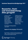 Buchcover Aachener Bausachverständigentage 2017