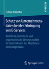 Buchcover Schutz von Unternehmensdaten bei der Erbringung von E-Services