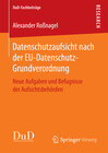 Buchcover Datenschutzaufsicht nach der EU-Datenschutz-Grundverordnung