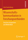 Buchcover Wissenschaftskommunikation in Forschungsverbünden