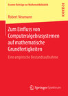 Buchcover Zum Einfluss von Computeralgebrasystemen auf mathematische Grundfertigkeiten