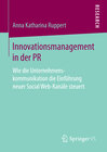 Buchcover Innovationsmanagement in der PR