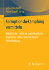 Buchcover Korruptionsbekämpfung vermitteln