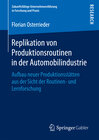 Buchcover Replikation von Produktionsroutinen in der Automobilindustrie